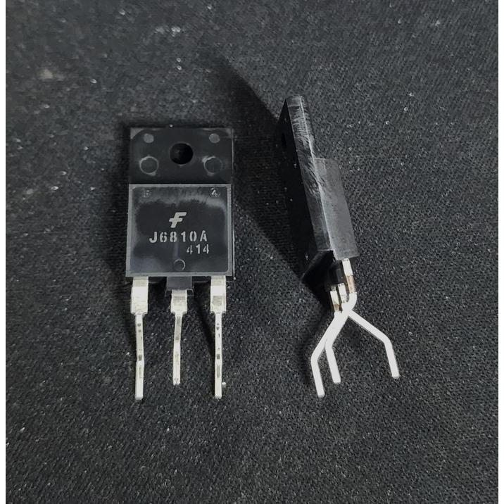 ทรานซิสเตอร์ J6810A Bend - Silicon NPN แรงดันไฟฟ้าสูง 1550V 60W 10A - NPN เอาต์พุตการถ่ายอุจจาระแนวน