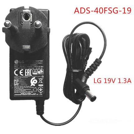 Original LG19V 1.3A Power Adapter ADS-40FSG-19A มาตรฐานยุโรป DS-25FSF WA-24C19FS