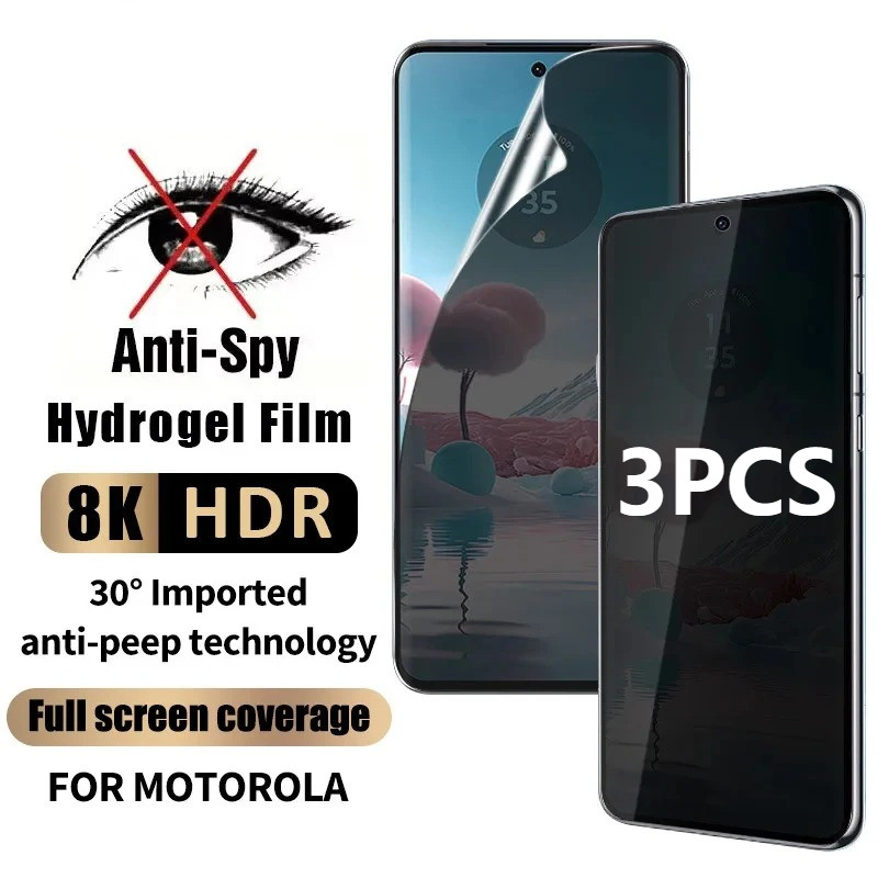 3 ชิ้น HD Soft Hydrogel ฟิล์มสําหรับ Moto X50 X40 X30 S50 S30 Neo Ultra Pro ThinkPhone 25 หนึ่งซูม M