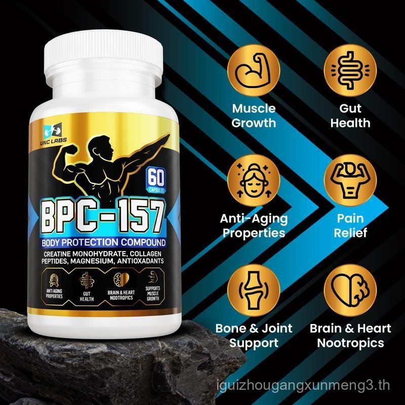 BPC Peptide Capsules- BPC-157 Blend with Creatine Monohydrate, Collagen Peptides & Magnesium Gluten 