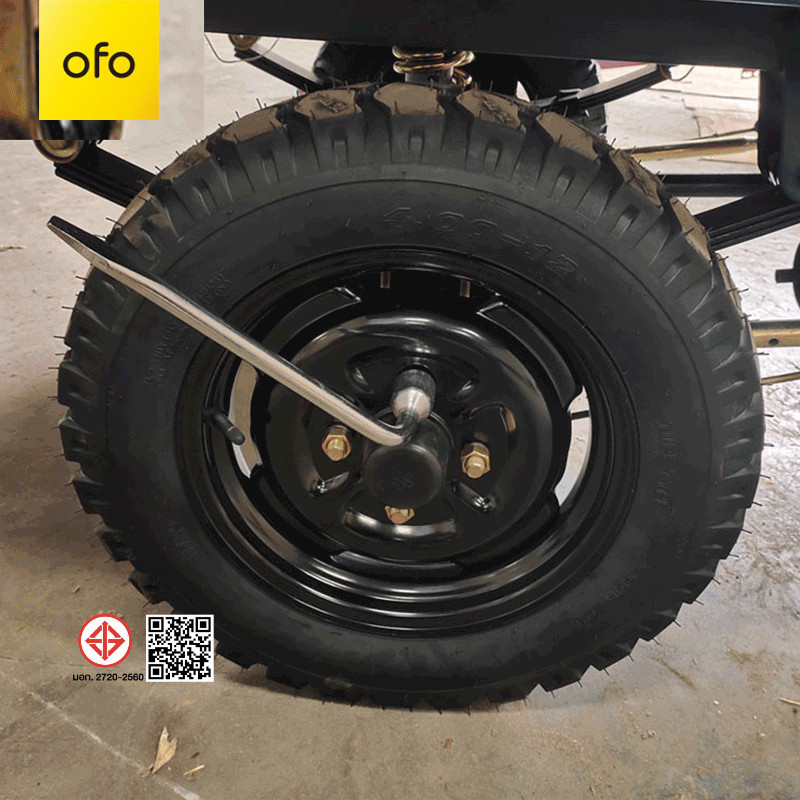 OFOEBIKE ยางรถสามล้อขอบ12 ยางนอกพร้อมกะทะ5.00-12/4.50-12/4.00-12 ยางนอก+ยางใน+กะทะล้อ ล้อพร้อมยางส ใช้กับสามล้อ - รูปที่ 2