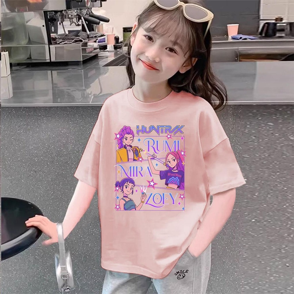 Yout-children เสื้อเด็ก เสื้อคอกลม ใส่สบาย cotton ลายพิมพ์แฟชั่น 2-9 ขวบ เด็ก 'HUNTRVX'
