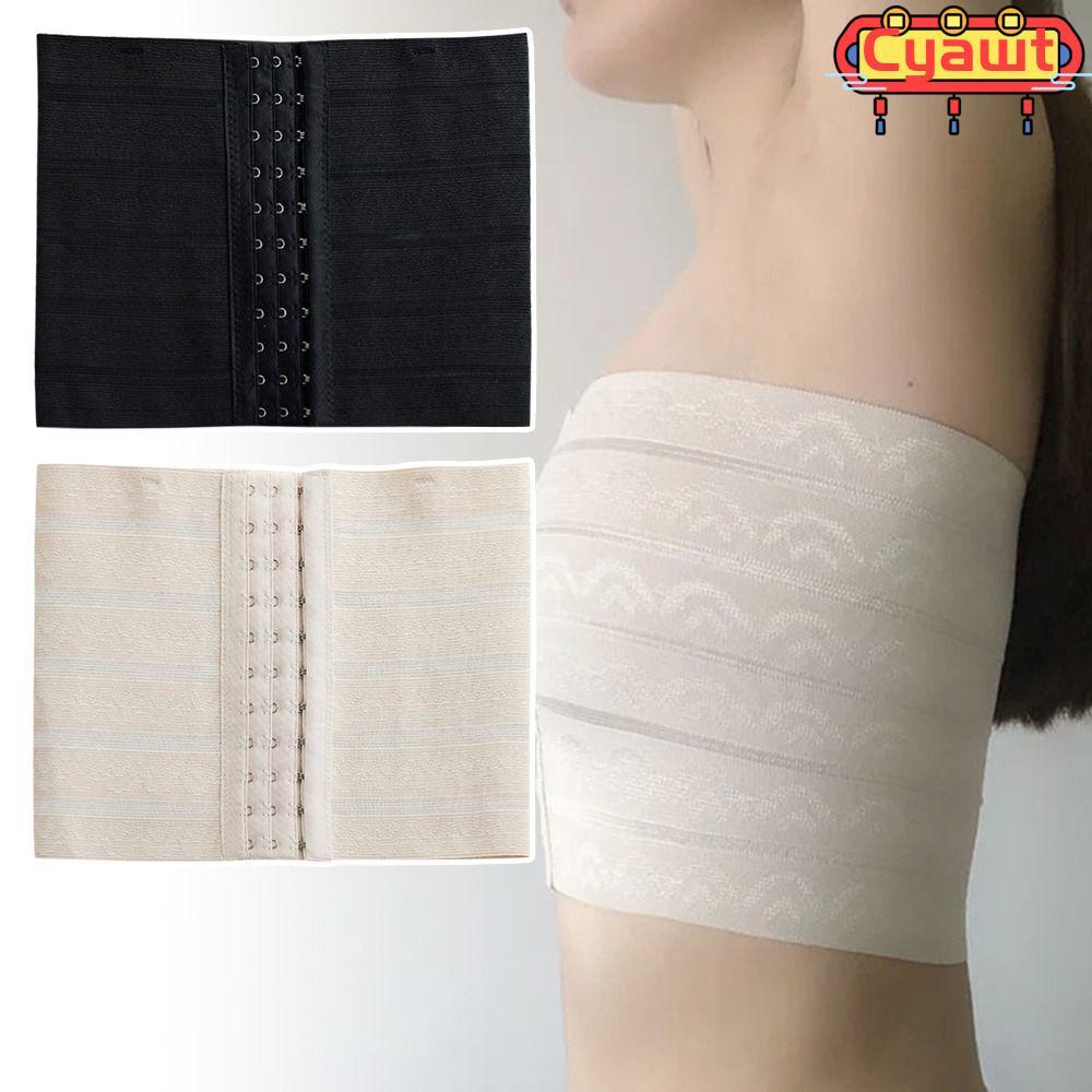 CYAWT 1 ชิ้นเสื้อกล้ามรัดตัว ชุดชั้นในเสื้อกั๊กแบนหน้าอก สไตล์ทอม S-2XL
