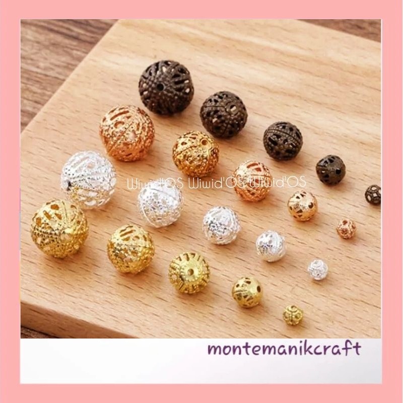 BEADS (10 ชิ้น) MONTANIK CRAFT BATIK BALL BEADS