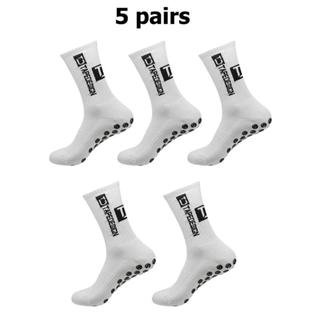 ถุงเท้าฟุตบอล 5คู่  กันลื่น ระบายอากาศ  ฟุตบอลและฟุตซอล ถุงเ…