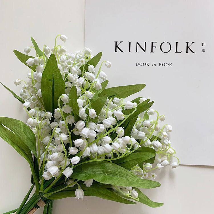 สไตล์เกาหลี INS จำลอง Lily of the Valley ชุดตกแต่งบ้านและช่อดอกไม้ปลอมสำหรับงานพิเศษ
