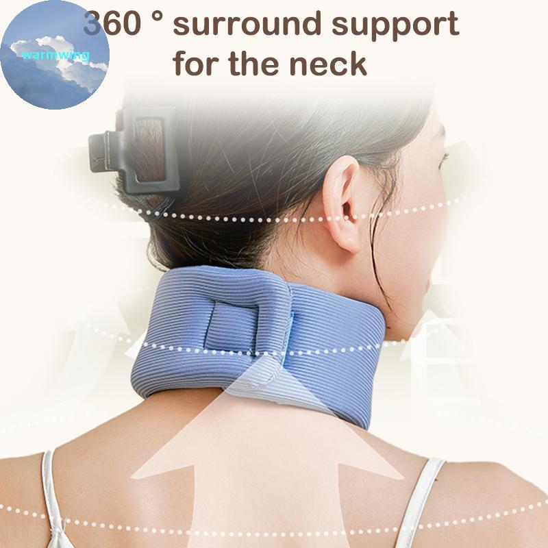 Warmwing 1 Pack คอสนับสนุนปรับคอปากมดลูกฟองน้ําคอ Protector สําหรับ Sleep Relief คอปวด Breathable คอ