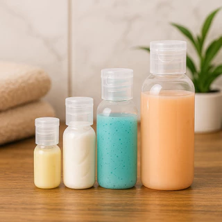 ขวดบีบฝาป๊อกแป๊ก ขนาดพกพา 10-100ml ขวดใส่สบู่ ยาสระผม โลชั่น ขวดพลาสติกแบบบีบ 1 ชิ้น