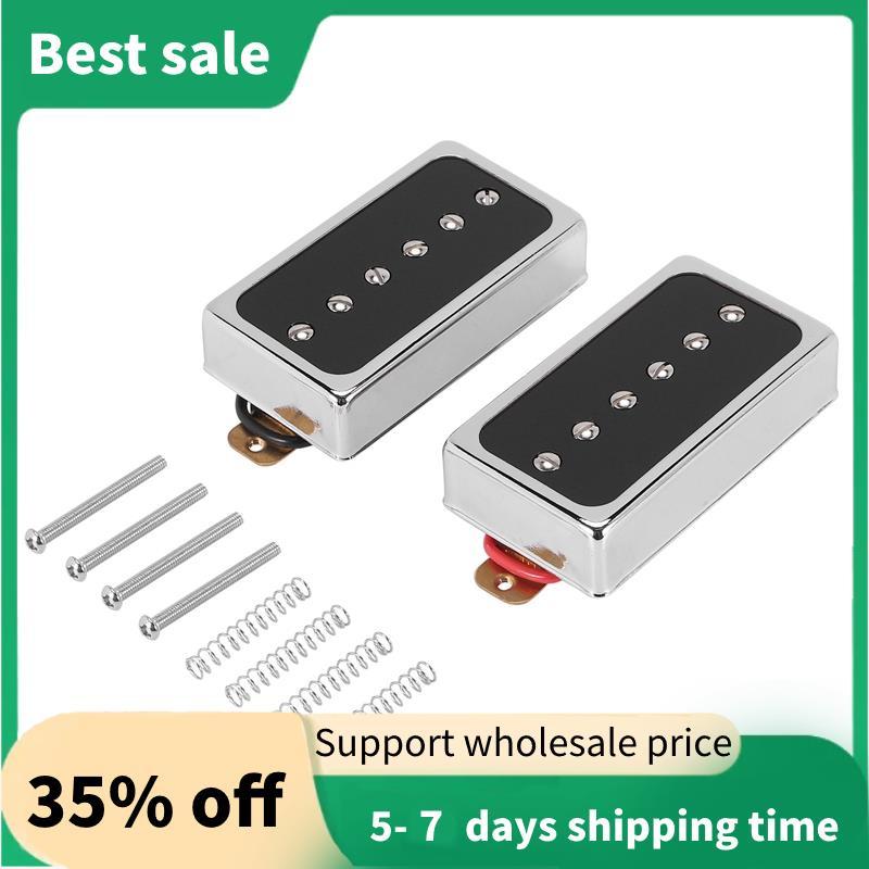 P90 กีตาร์ไฟฟ้า Humbucker ขนาด Single Coil Pickup คอและสะพานชิ้นส่วนกีตาร์และอุปกรณ์เสริม