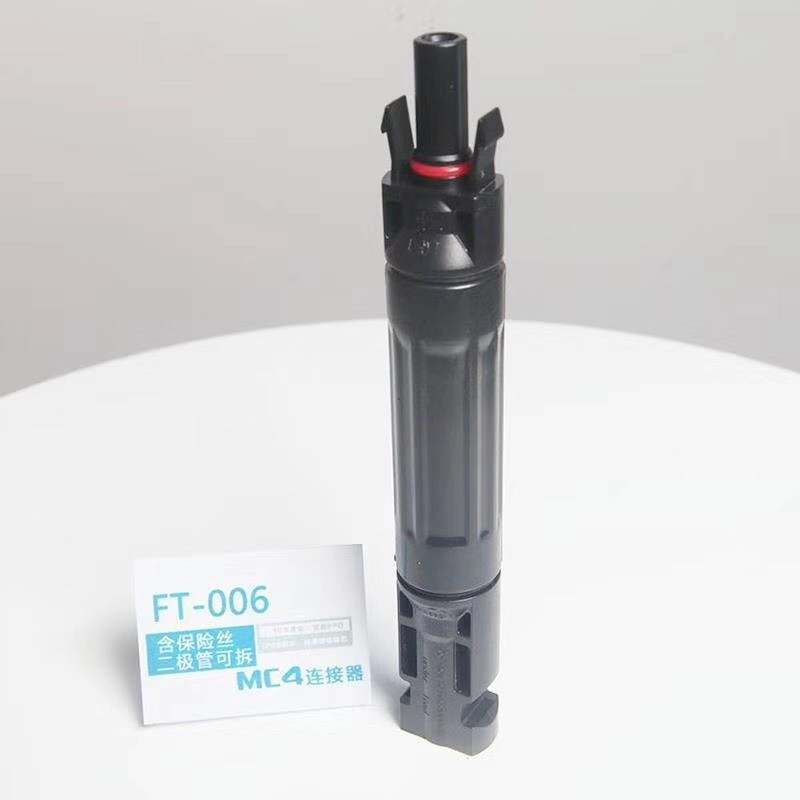 Risin คุณภาพสูงฟิวส์พลังงานแสงอาทิตย์เชื่อมต่อ 30A 1000V DC ฟิวส์อินไลน์ใช้ MC4 สําหรับ Solar Cell O