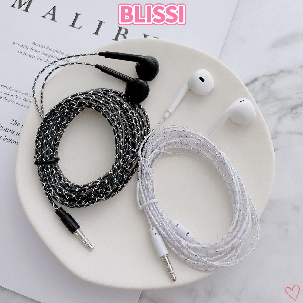 ความสุข‌ฉัน 1ชิ้นชุดหูฟังแบบมีสาย,สีดําสีขาวสมอเบสที่อุดหู,2เมตร/ความยาวสายเคเบิล3.5มิลลิเมตรการตรวจสอบบันทึกเกมคอมพิวเตอร์สดหูฟัง