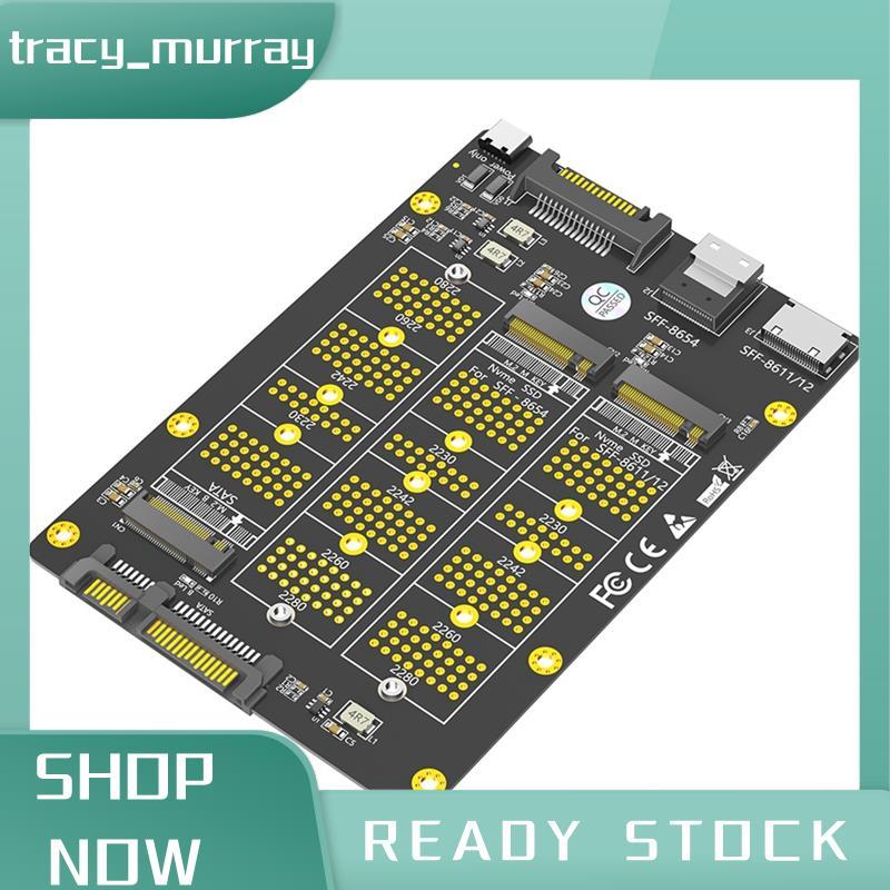 tracy_murray 3 in1 Combo M.2 SSD toSATA อะแดปเตอร์ 3 in1 M.2 SSD NVME NGFF toSATA อะแดปเตอร์ SSD toS