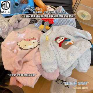 ชุดนอนสำหรับเด็กชายและเด็กหญิง ขนาด 80-170 ซม., อุ่นสบายในฤด…