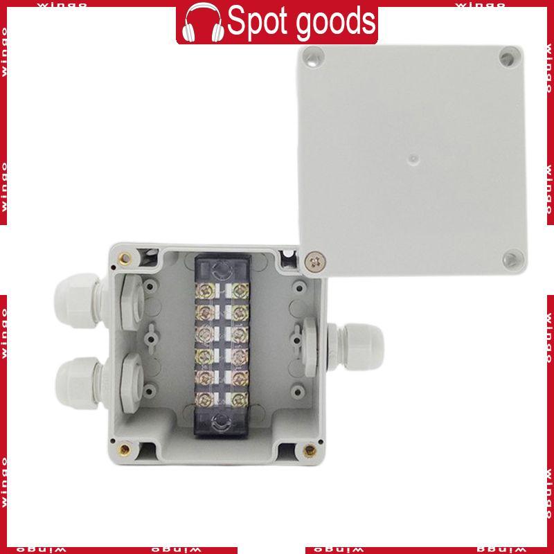 WIN ตู้กันน้ําสําหรับกรณีกล่องแยกไฟฟ้าขั้วต่อเทอร์มินัลสายไฟเครื่องมือ 83x81x56 มม.