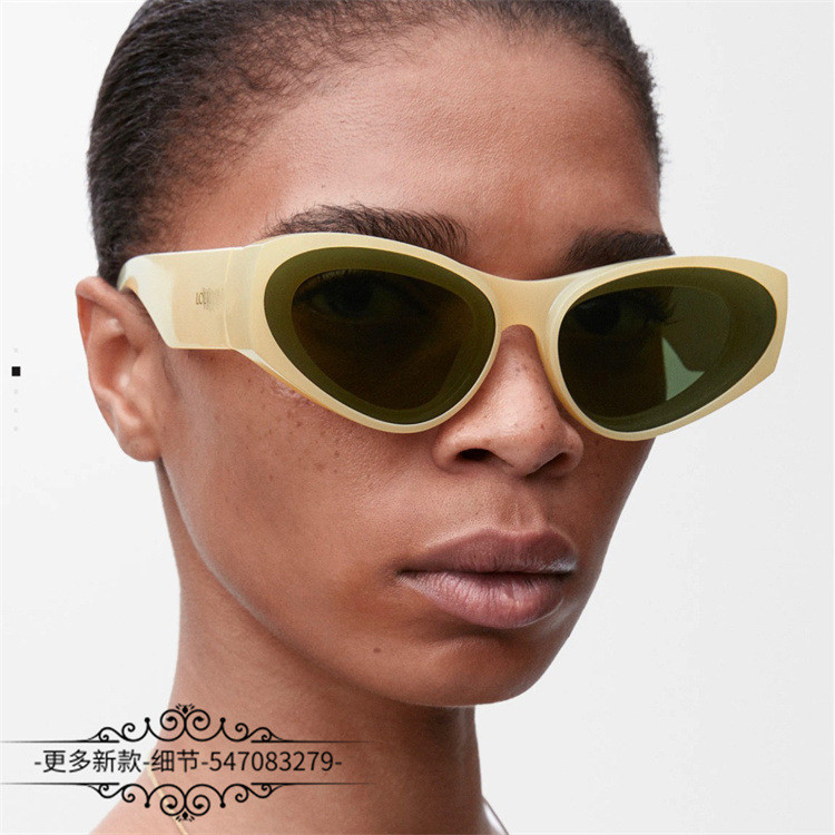 C1FM Loe'' Men's and Women's Sunglasses Fashion Wide Leg Cat Eye Acetate Sunglasses lw40171