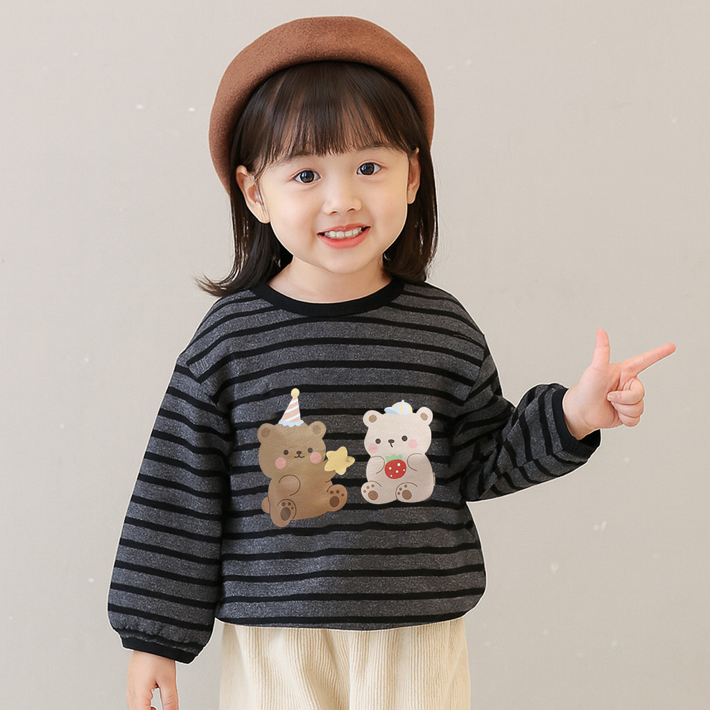 Dolemi Baby เสื้อกันหนาว  เสื้ิอไหมพรม ผ้านุ่ม อบอุ่น แขนยาว คอกลม  คาร์ดิแกน  ผ้าหนา สกรีนลาย หมี แพนด้า สุนัข