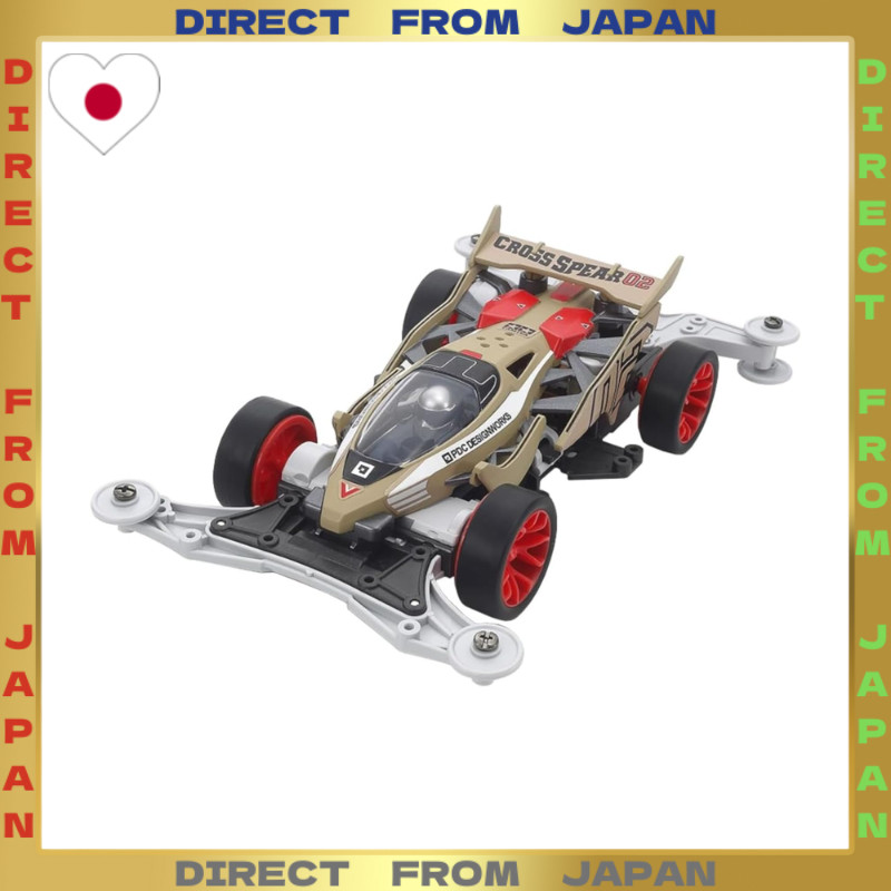 【DIRECT FROM JAPAN】Tamiya 1/32 Racer Mini 4WD Series No.104 Cross Spear 02 VZ Chassis 18104