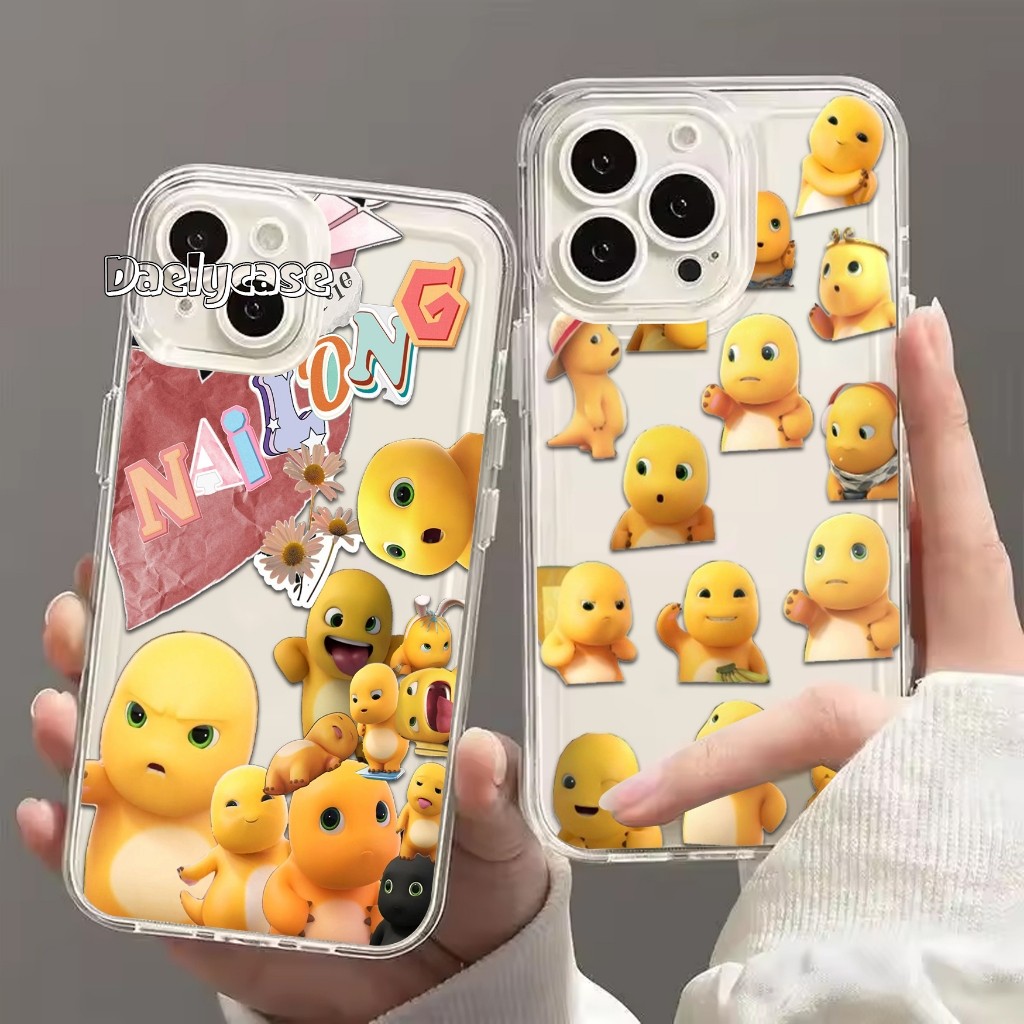 Daelycase การ์ตูนรุ่น Nailong สําหรับ Iphone 11 12 13 14 15 Pro Max Softcase Iphone 6 7 8 Plus Case 