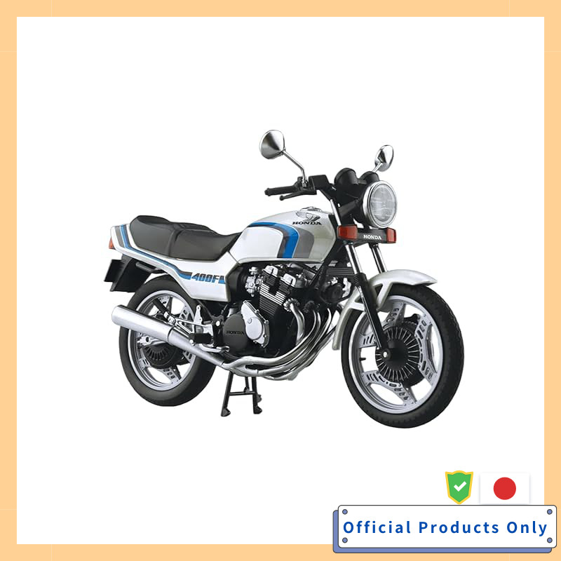 Aoshima 1/12 Finished Model Bike Honda CBX400F Pearl Shell White CBX550F Ver.