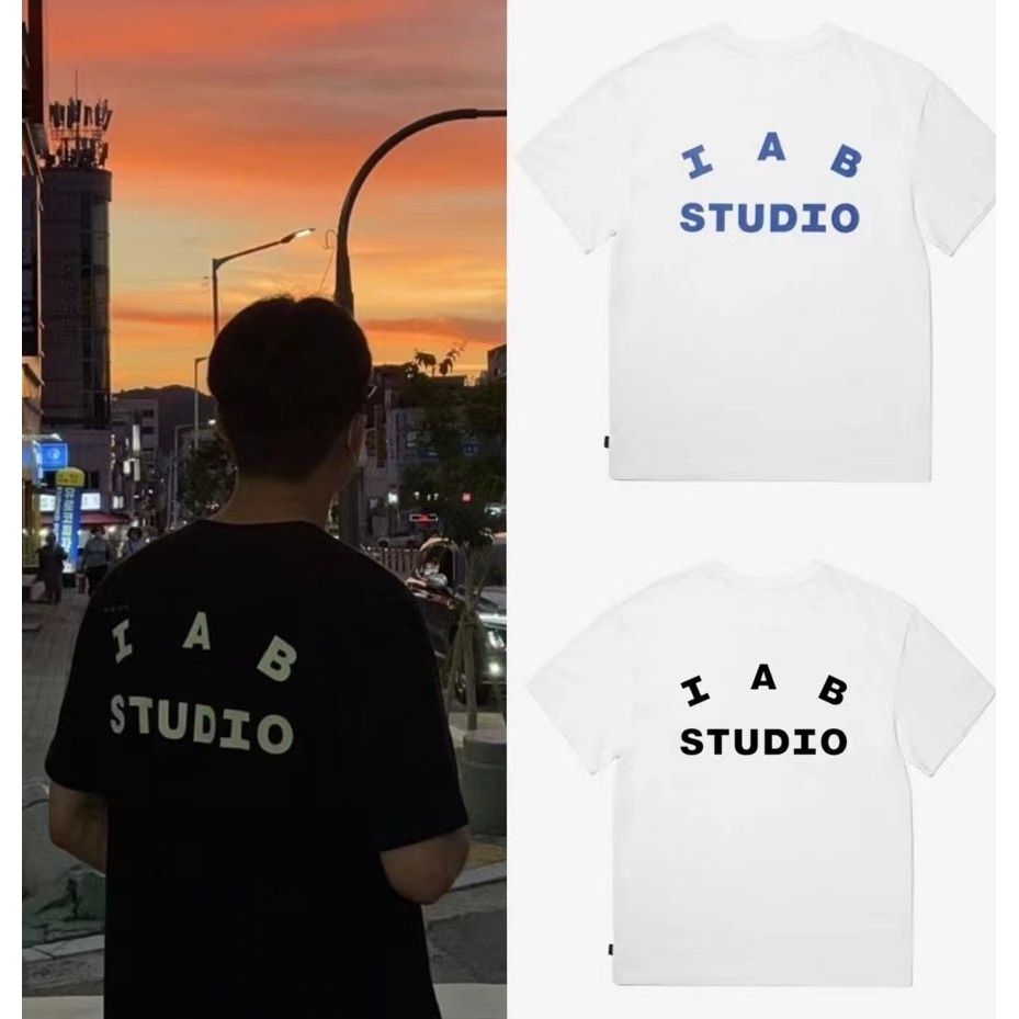 IAB STUDIO เสื้อยืดสำหรับผู้ชายและผู้หญิง ผลิตจากผ้าฝ้ายคุณภาพสูง หลากหลายสี หนัก 200 กรัม/ตร.ม.