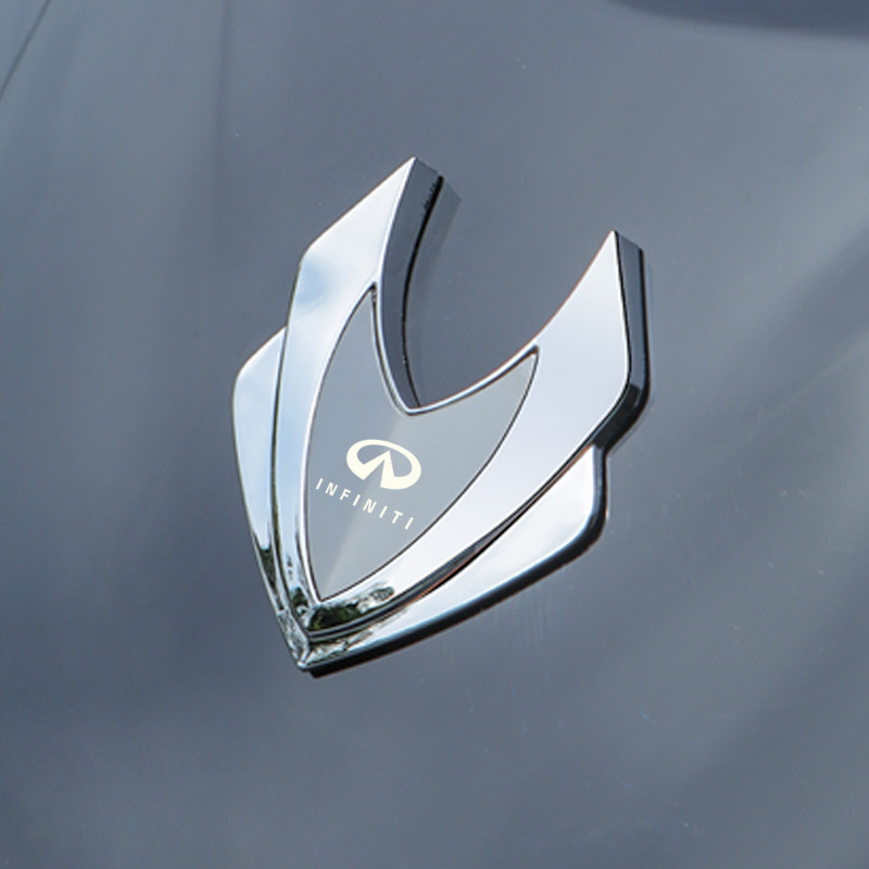 รถโลหะชุบ 3D สติกเกอร์รถรถอุปกรณ์เสริมตกแต่งสติกเกอร์อัตโนมัติสําหรับ Infiniti performance line ipl 