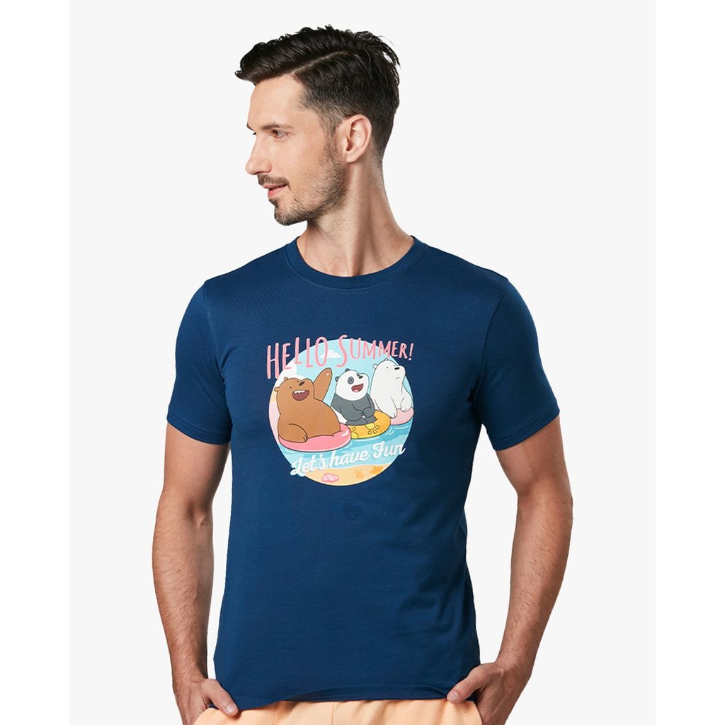 SKECHERS - เสื้อยืดแขนสั้นไดนามิก We Bare Bears SL22Q1U07-00U6