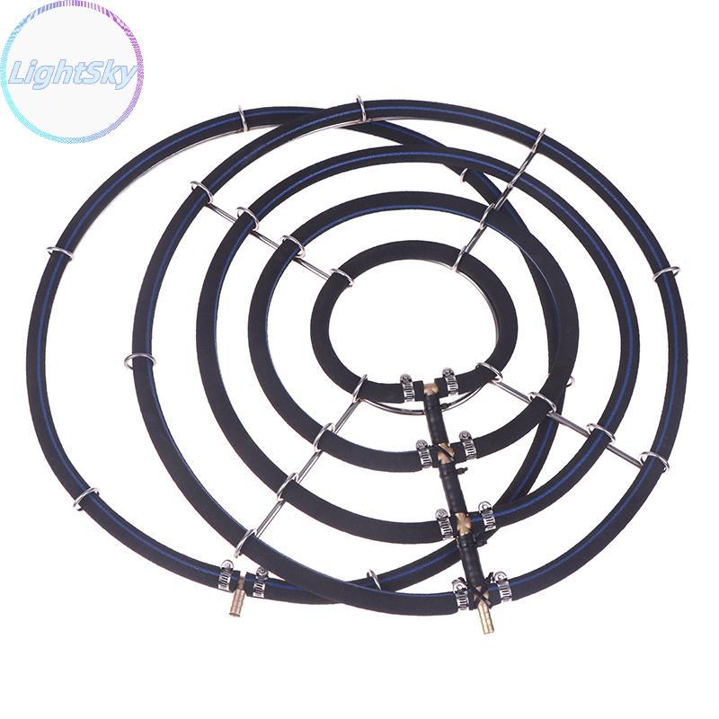 LightSky 1pcs Aeration Disc Fish Pond Seafood Pond แผ่นออกซิเจน 304 สแตนเลส Koi Fish Pond Oxygenation Aquarium อุปกรณ์ TH