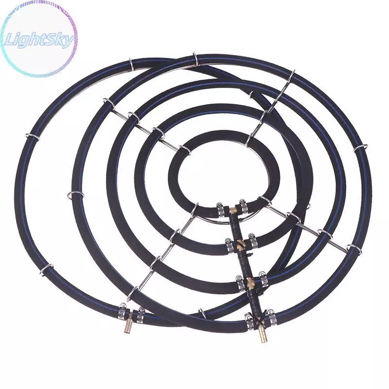 LightSky 1pcs Aeration Disc Fish Pond Seafood Pond แผ่นออกซิเจน 304 สแตนเลส Koi Fish Pond Oxygenation Aquarium อุปกรณ์ TH