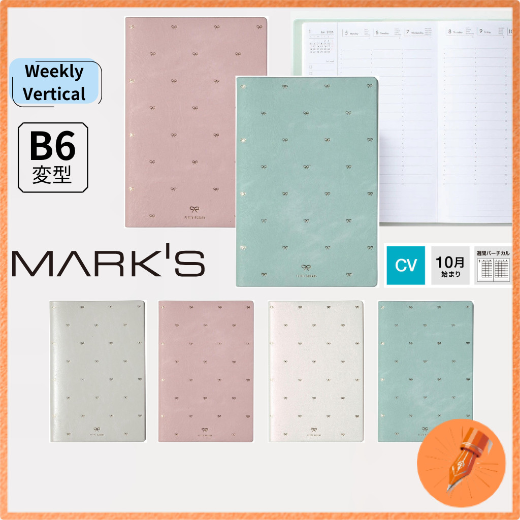 MARK'S 2026 Planner Limited Edition Weekly Vertical B6 Size / Starts in October 2025