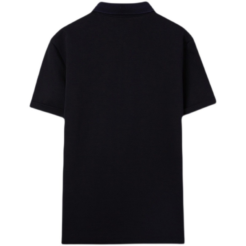 Ya Yang Shulin Deerskin Texture Monochrome Short Sleeve Pavilion