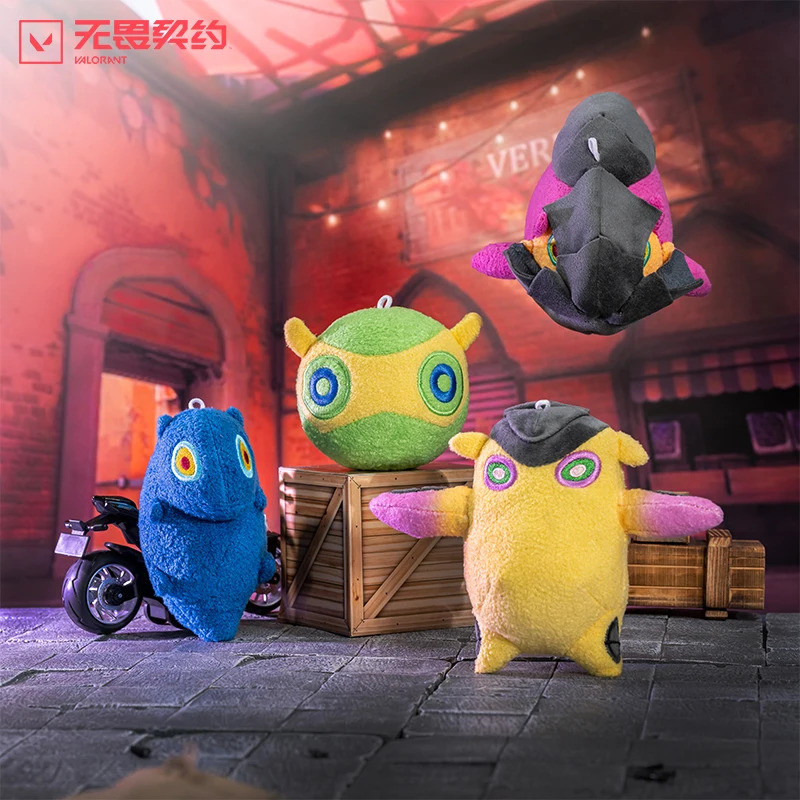 【ของแท้ 100%】Game Valorant Gekko Little Monster พวงกุญแจตุ๊กตา Heyball‌ ของเล่นจี้ Shark Pidan Hibao