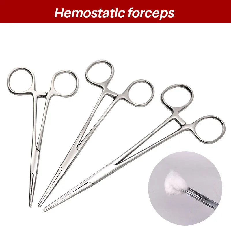 18/16/14cm Stainless Steel Hemostatic Clamp Forceps Surgical Forceps Tool  Hemostatic Forceps Pliers
