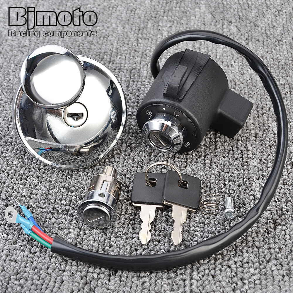 สวิทช์จุดระเบิดแก๊สการใช้หมวกที่นั่งล็อคสําหรับ Harley Davidson XL1200 XL1200C XL1200S XR1200 XR1200