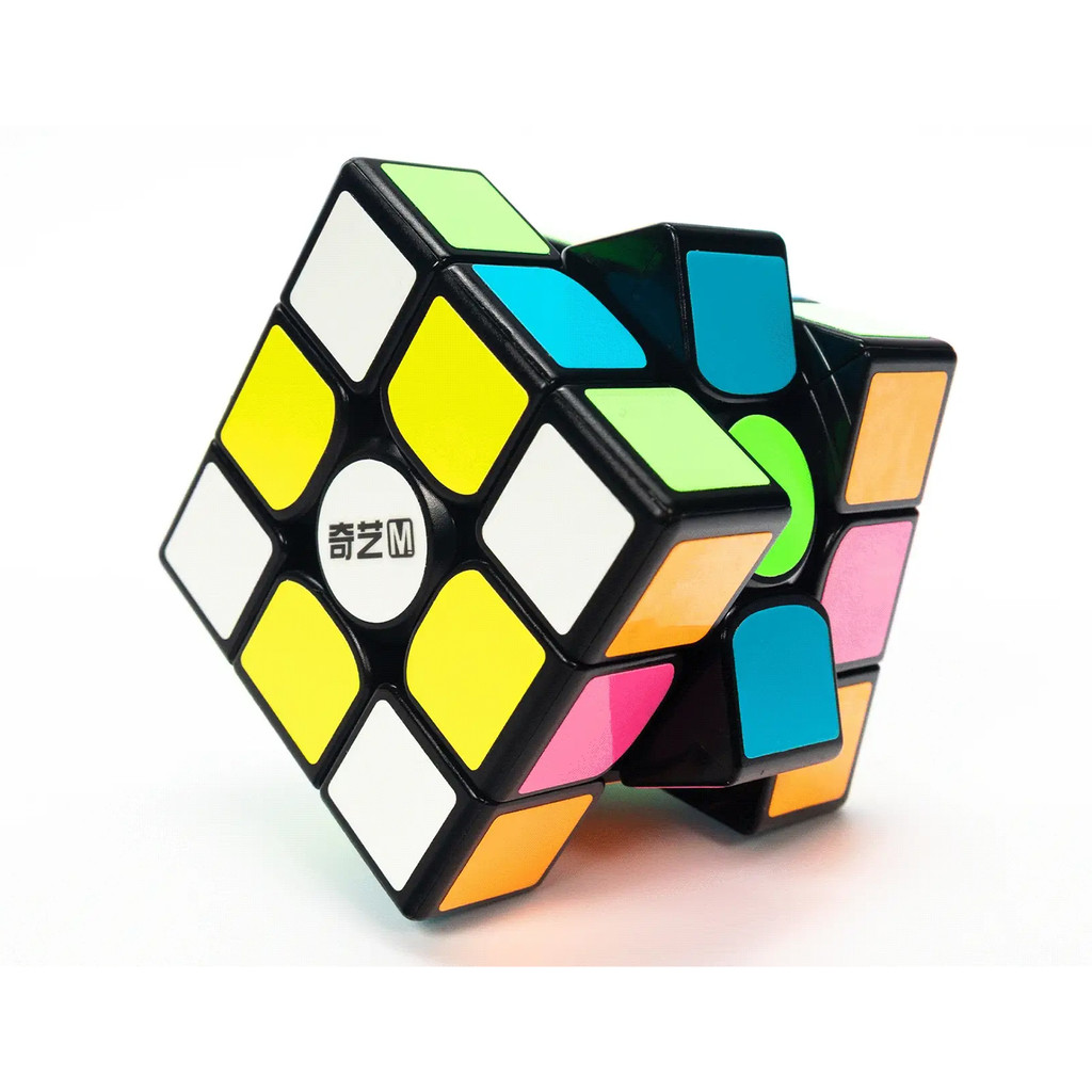 เรืองแสงใน Dark Cube QiYi เรืองแสง 3x3 Magnetic Cube Professional สติกเกอร์ 3x3x3 ปริศนาของเล่น