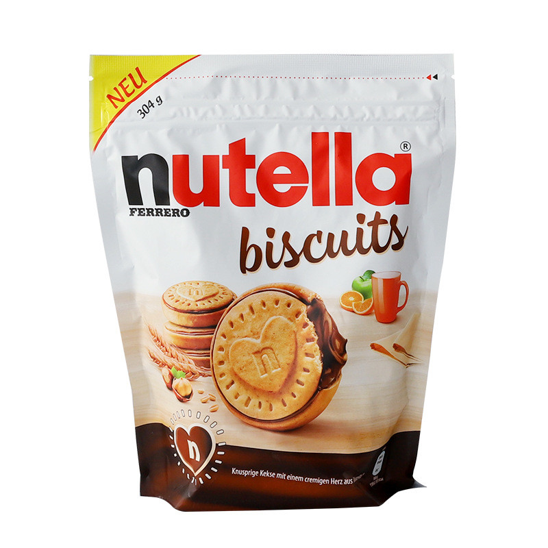 ของว่างนําเข้าจากเยอรมัน nutella nutella Love Hazelnut Chocolate Sandwich Biscuit LS102925