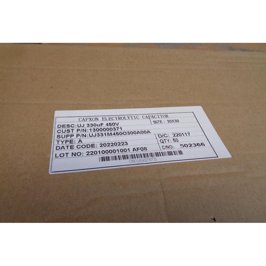 330UF 450V Taiwan CAPXON Power Capacitor UJ Long Life 450V330UF 30X30