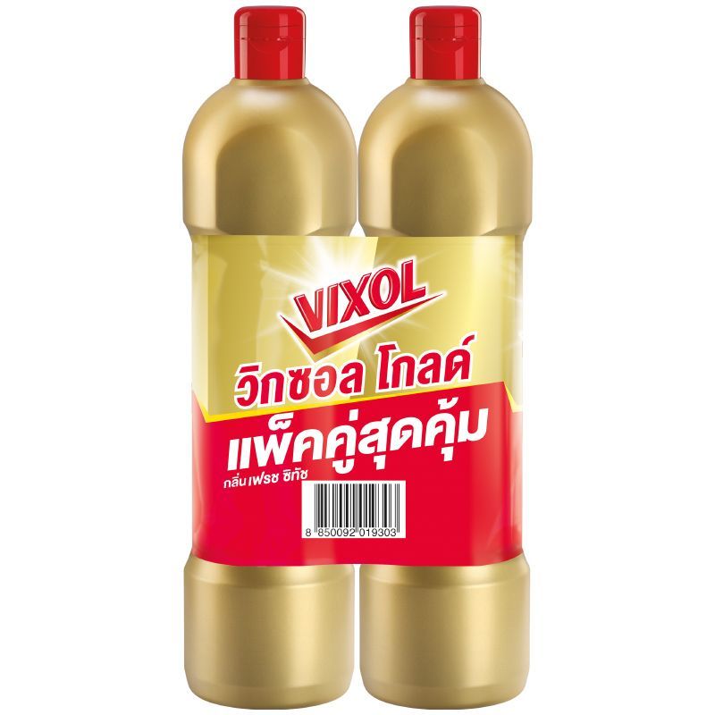 วิกซอลโกลด์ผลิตภัณฑ์น้ำยาล้างห้องน้ำกลิ่นเฟรชซิทัช 900มล แพ็คคู่ VixolGoldBathroom900mlTwinPack [8850092019303 ]