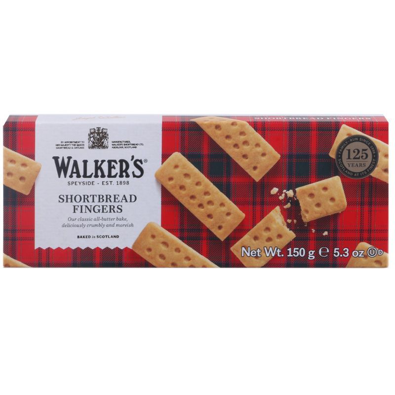 วอล์คเกอร์สชอร์ทเบรดบัตเตอร์ 150กรัม Walkers Shortbread Butter 150g. [หมายเลขบาร์โค้ด 0039047001152 ]