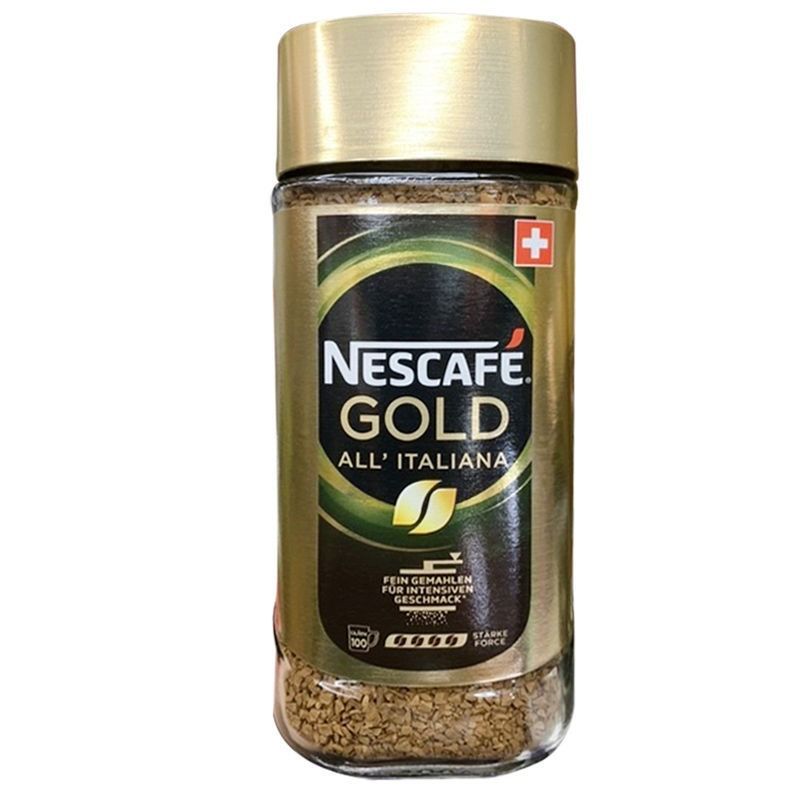 เนสกาแฟโกลด์ออลอิตาเลียนา 200กรัม Nescafe Gold All Italiana 200g. [หมายเลขบาร์โค้ด 7610100026300 ]