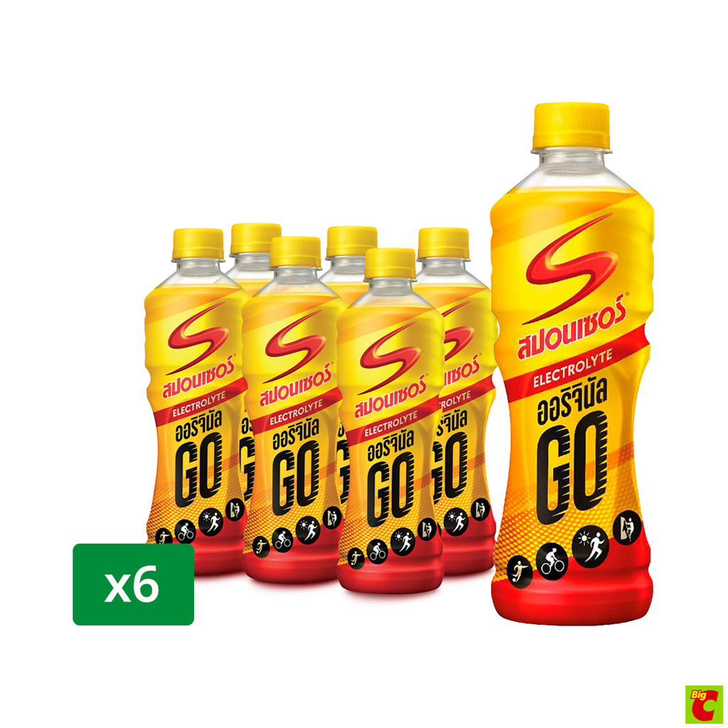 สปอนเซอร์ โก เครื่องดื่มเกลือแร่ รสออริจินัล 420 มล. แพ็ค 6