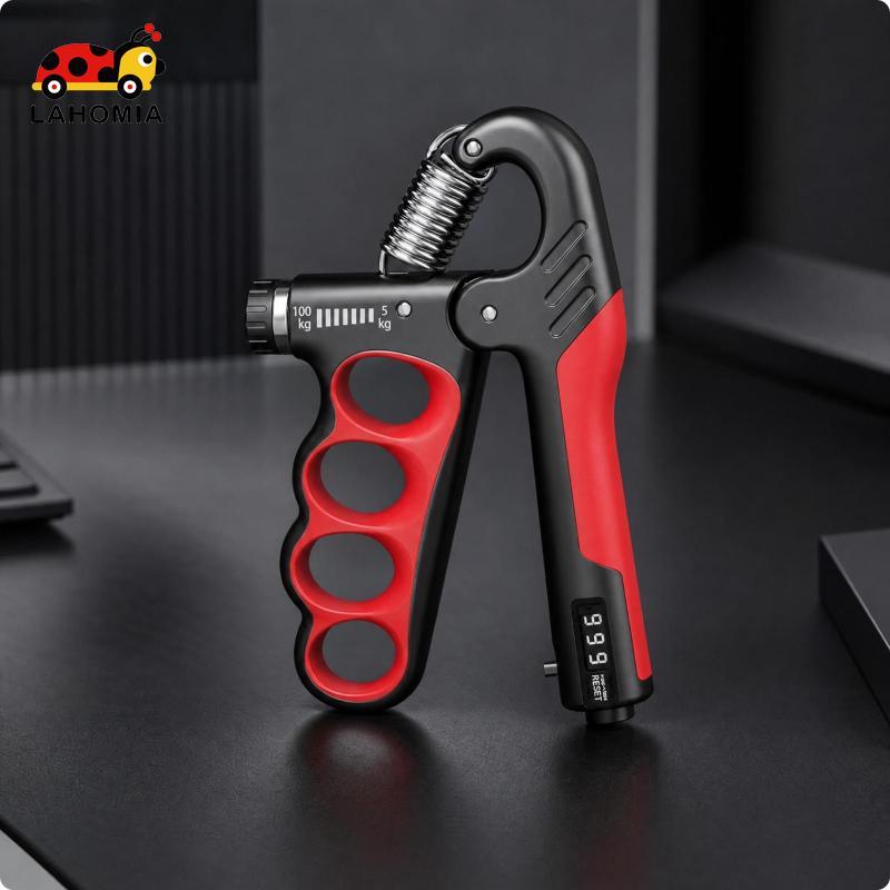 [Lahomia] Hand Grip Strengthener Mechanical Counter Adjustable Hand Gripper สีส้ม