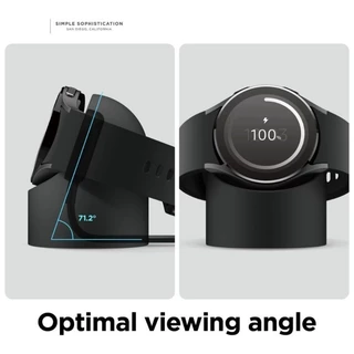 แท่นชาร์จเดสก์ท็อปสําหรับ Samsung Galaxy Watch 9/8/7/6/5/4 44 มม.ซิลิโคนชาร์จที่นั่งสําหรับ Galaxy Watch Ultra (2025)