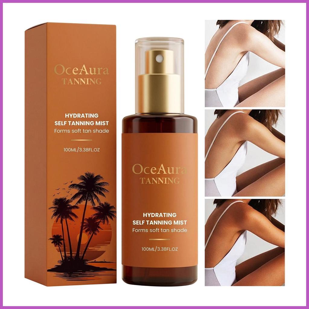 Sunless Tanning Spray 100ml Bronzing Accelerator Mist Tanning Mist สําหรับสระว่ายน้ําชายหาดกลางแจ้งว