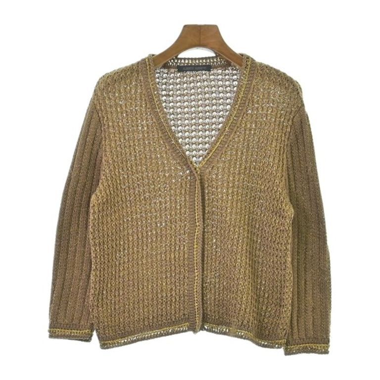 RtA Alberta Ferretti Cardigan Sweater gold Women mix brown Direct from Japan Secondhand