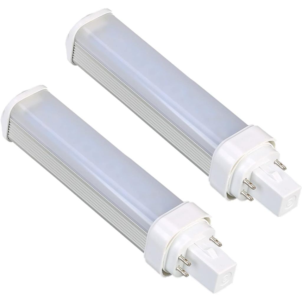 SATZOL 2 แพ็ค 9W G24Q หลอดไฟ LED, Daylight 6000K G24Q-2 หลอดไฟ LED, 4 ขา G24Q-2 18W PL-C Compact Flu