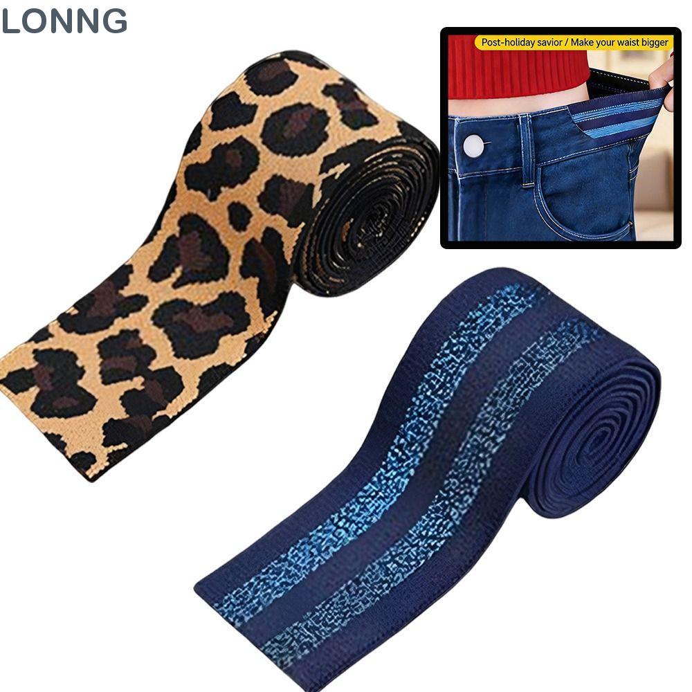 LONNG ปรับเอวยางยืดขยาย,เครื่องมือเย็บผ้า DIY โพลีเอสเตอร์ที่มองไม่เห็นเข็มขัดยางยืด,ไม่มีร่องรอยไม่มีหัวเข็มขัดความยืดหยุ่นสูงสายรัดขยายยืดหยุ่นสําหรับผู้หญิงผู