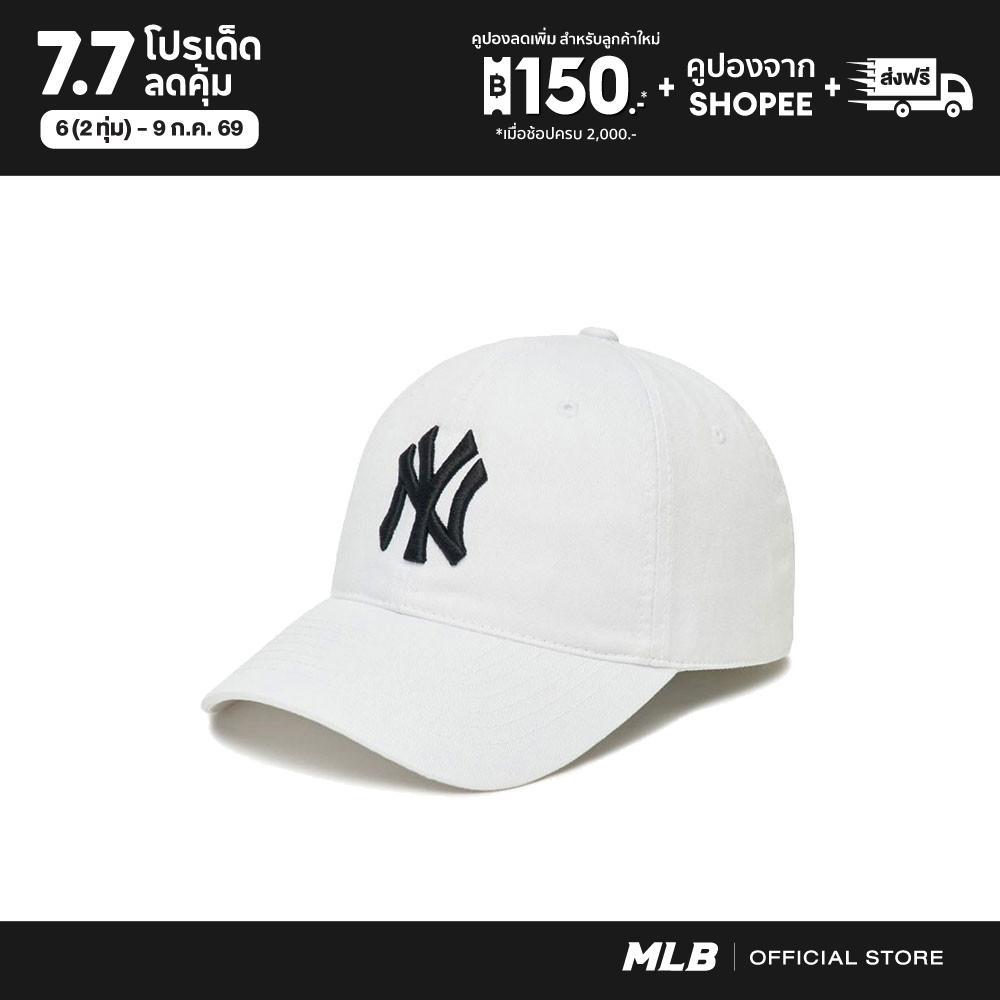 MLB หมวกแก็ป 3ACP6601N 50WHS WHITE NEW YORK YANKEES
