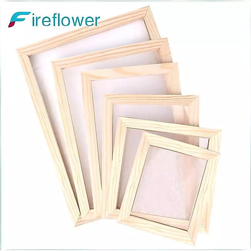 Fireflower กระดาษทํากรอบหน้าจอ DIY ไม้กระดาษทํา Papermaking Mould งานฝีมือ Handcraft กระดาษเครื่องมือรีไซเคิลไม้ Multi-ขนาด Nice