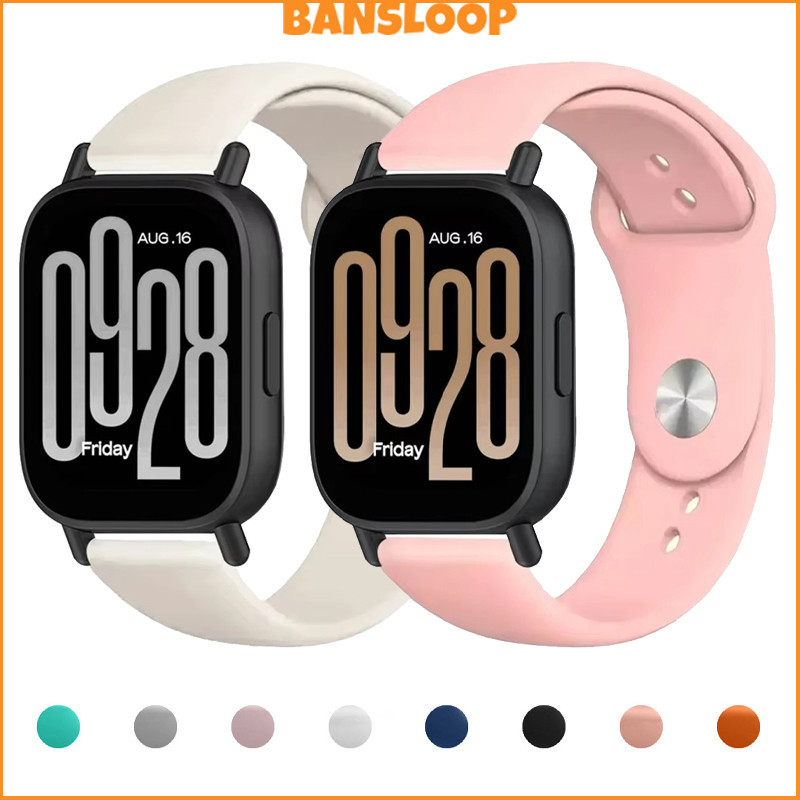 สายยางซิลิโคนอ่อน 20 มม. 22 มม. for Redmi Watch 5 Active/5 Lite/Samsung Galaxy Watch/Huawei/Amazfit Bip 6/Garmin/Xiaomi