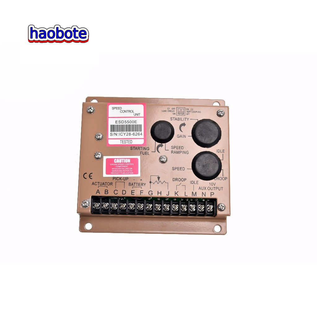 โมดูลควบคุมความเร็วเครื่องกําเนิดไฟฟ้า ESD5500E 5500E ตัวควบคุมความเร็วไฟฟ้า